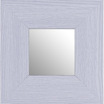 Huffine Wood Flat Wall Mirror
