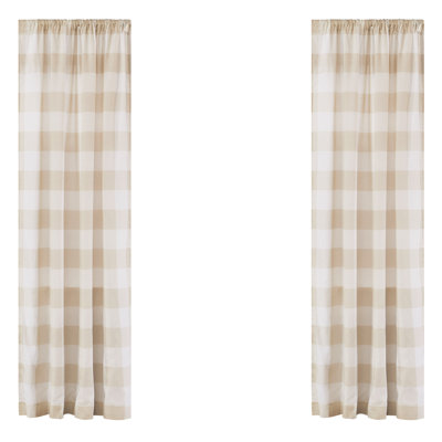 Cotton Room Darkening Curtain Panel Set