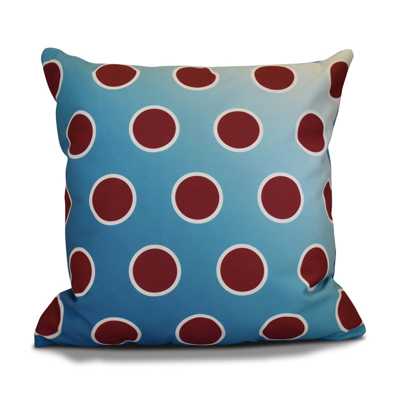 Housse de coussin carrée à motif pétillant des fêtes, H 16 po x l 16 po, Bleu sarcelle