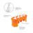 Tovolo 4 Piece Dino Pop Mold Set