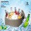 Coffre à glace Winado 165 Quarts en brun