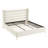 Cream Velvet Upholstered Queen Bed Frame