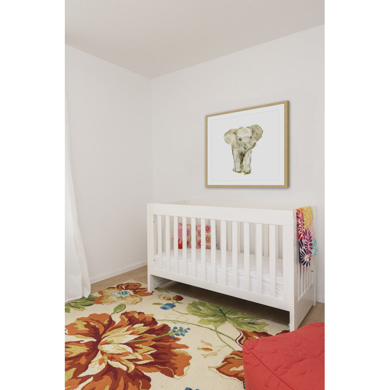 «Baby Elephant II», reproduction encadrée, H 24 po x l 24 po x P 1,5 po