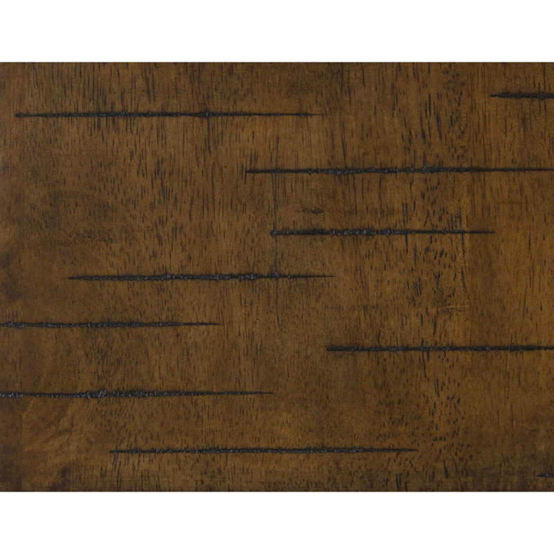 Ensemble de 2 tabourets de bar de style transitionnel, meubles en bois d'hévéa massif, Brun, Noir