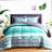 Stripe Comforter Set - Bedding Bundle with Reversible Design - All Season Microfiber Bed in a Bag - 6 Piece Set with Sheets and Shams