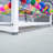 Anka 30 x 18.5 x 20.5 Inches Metal Acrylic Raffle Spinner Drum Raffle Ticket Box for Lottery Games