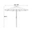10 pi. Parasol de marché Market-1875878816