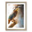 Beautiful Kingfisher Bird in Abstract - Picture Frame Graphic Art Print-55685773-55685777