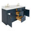 Meuble-lavabo double autoportant 72 po avec plateau en quartz Abell-94003700-138336567