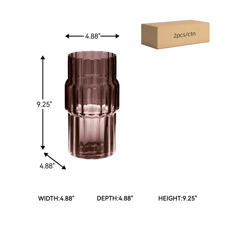 Dorlow Vase (Set Of 2), 9" H x 5" W x 5" D
