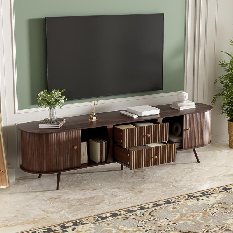 Meuble télé 70 po Mid-Century Modern