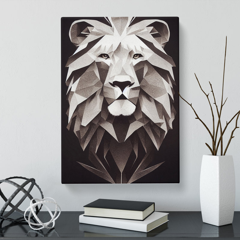 Lion Fantasy - Wrapped Canvas, 76cm H x 50cm W x 3cm D