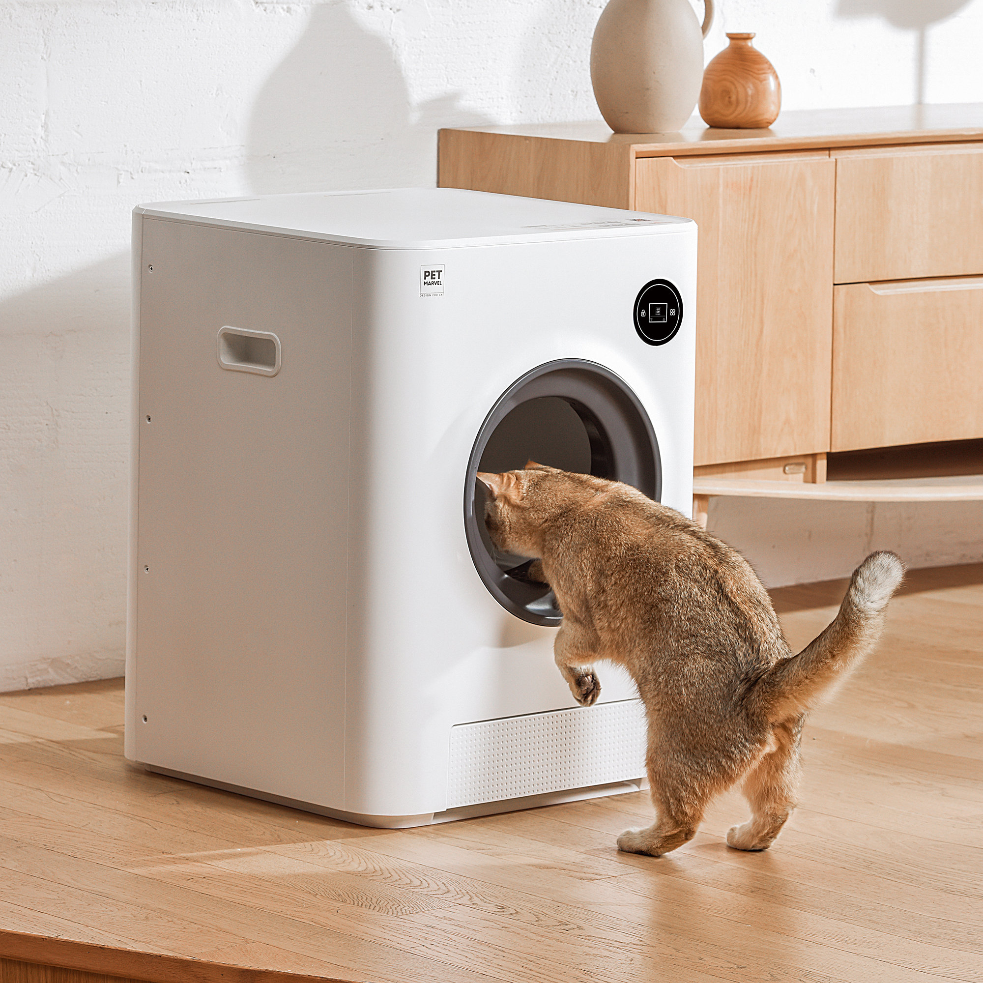 Pet Marvel Automatic Smart Cat Litter Box App Control Self Cleaning Pet