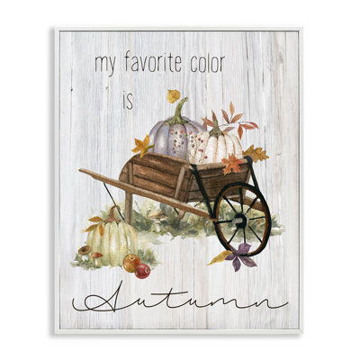 Autumn Favorites Wagon Giclee Art by Livi Finn