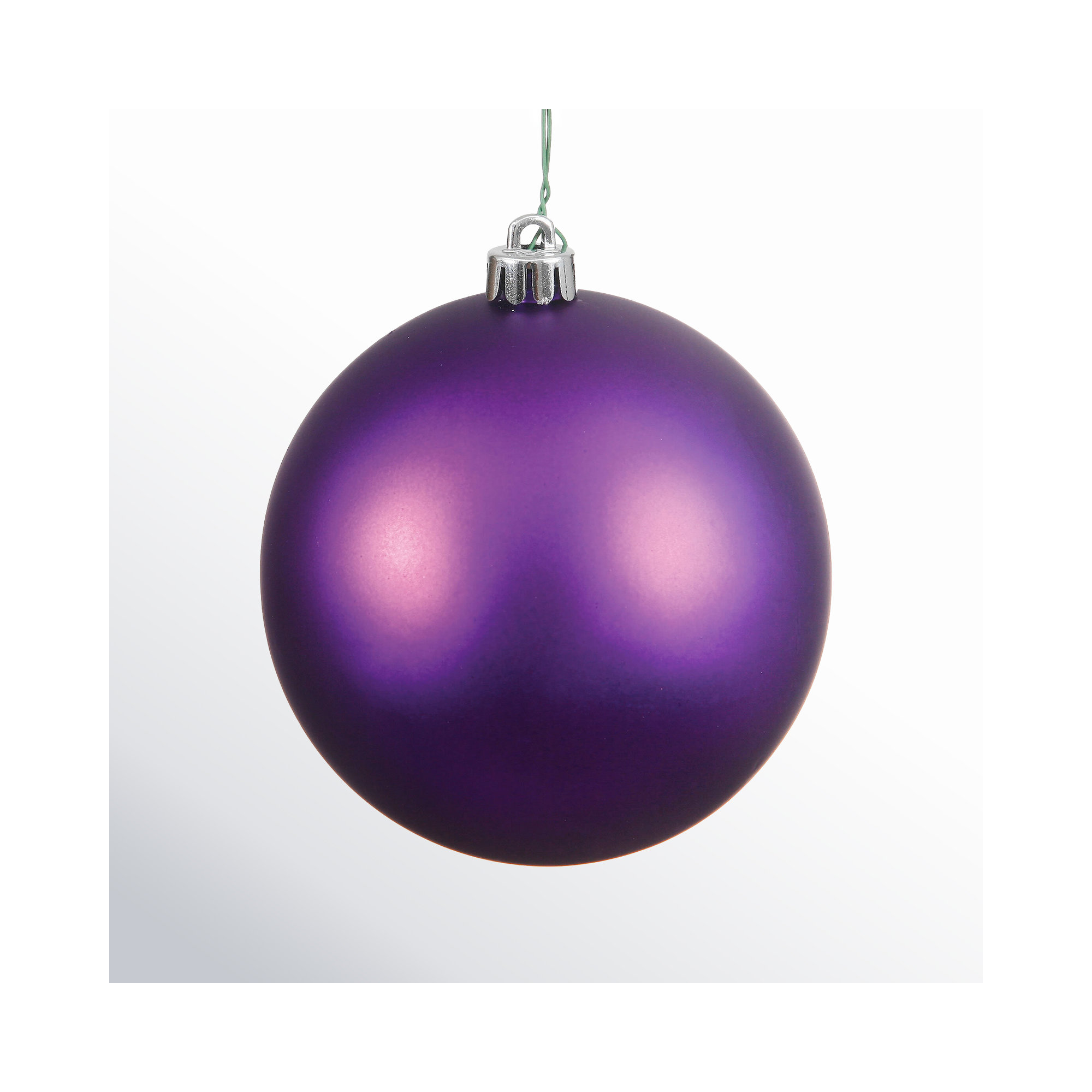 Holiday Décor Ball Ornament, 3", Plum Matte