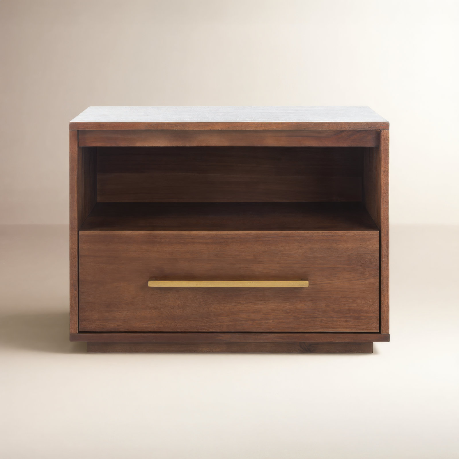Roxie 1 - Drawer 24.8" Nightstand, Brown