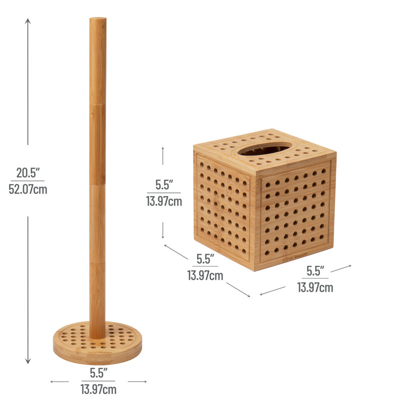 2 Piece Bathroom Accessory Set
