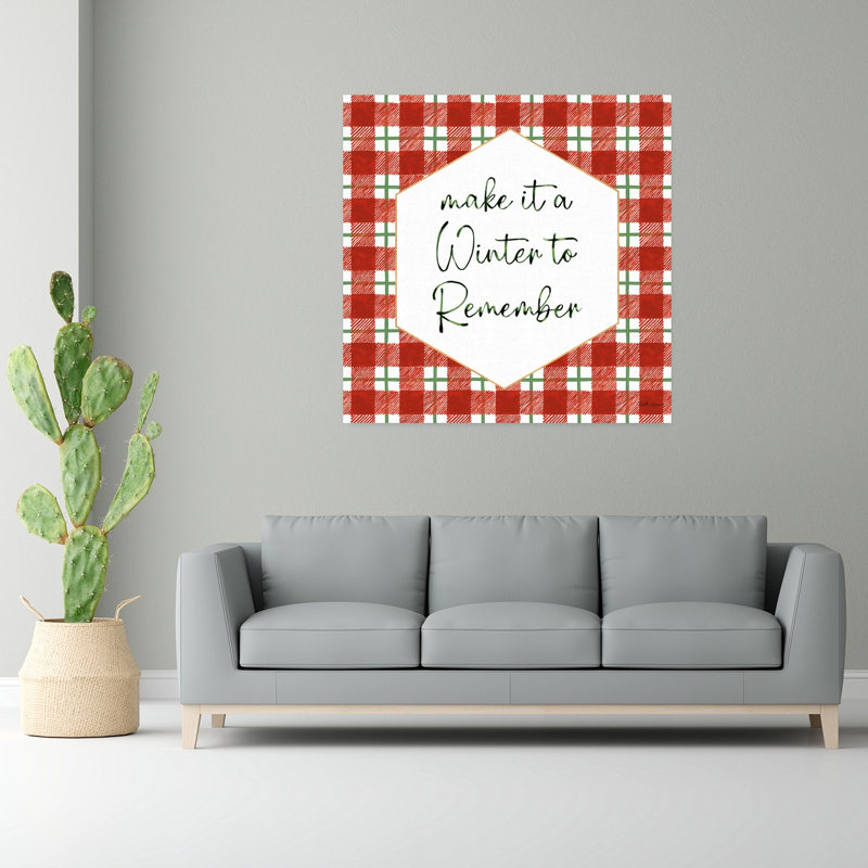 «Classic Christmas», art traditionnel d'hiver abstrait classique, H 48 po x l 48 po