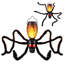 Weather Resistant Plastic Wall Mounted Halloween Outdoor Decoration