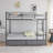 Twin Over Twin Convertible Bunk Bed With 2 Storage Drawers-289995475
