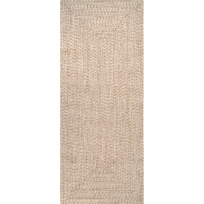 Owensby Braided Tan Indoor/Outdoor Rug