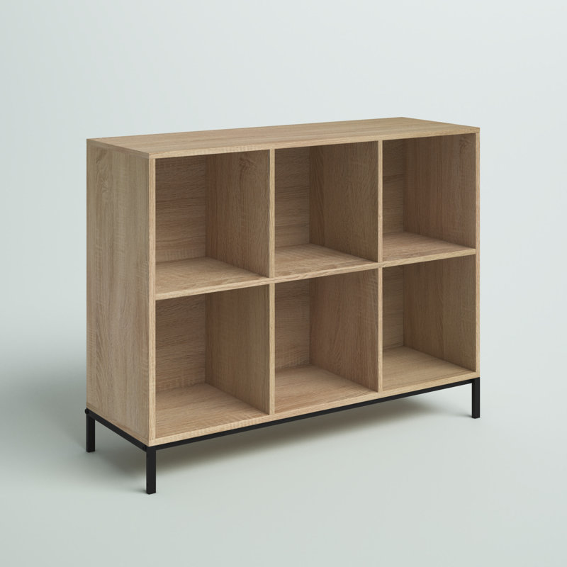 Clower Cube Bookcase, Charter Oak, (6 Shelves) 27" H x 34.5" W x 11.75" D