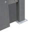 185cm H x 882cm W Grey Composite Yard/Privacy Fence