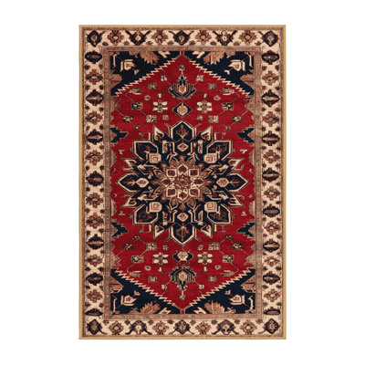 Machine Washable Persian Brown Area Rug