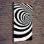 Spiral With Stripes - Wrapped Canvas Print