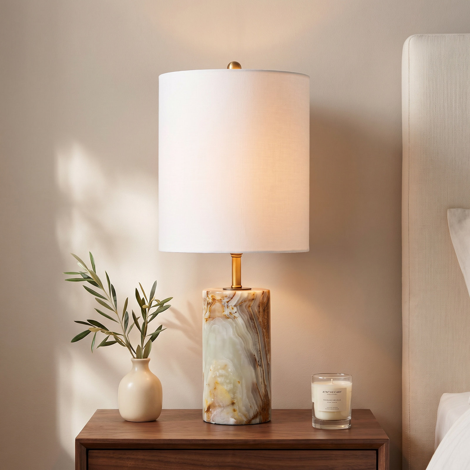 Stone Table Lamp