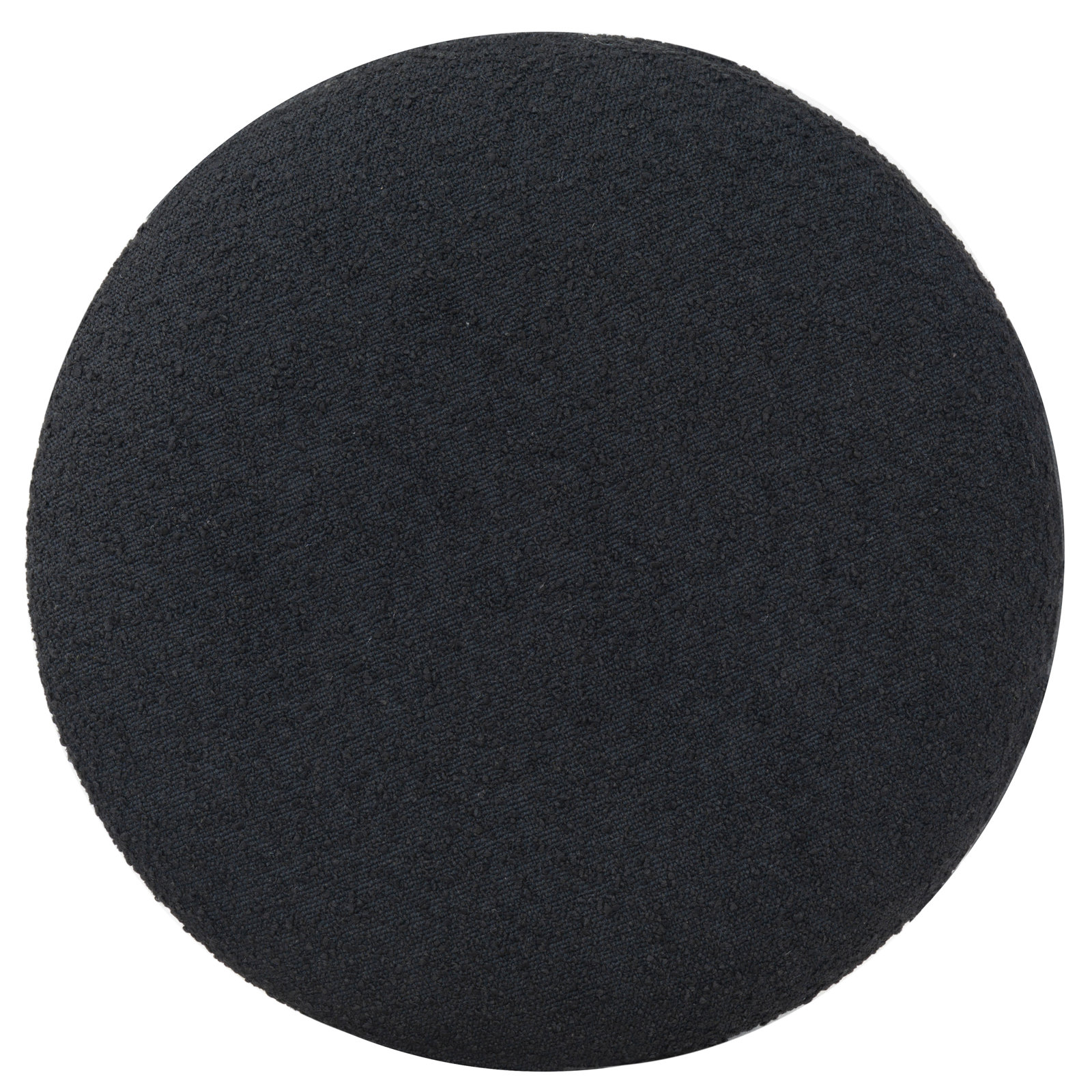 Mancora 21" Ottoman, Black Boucle