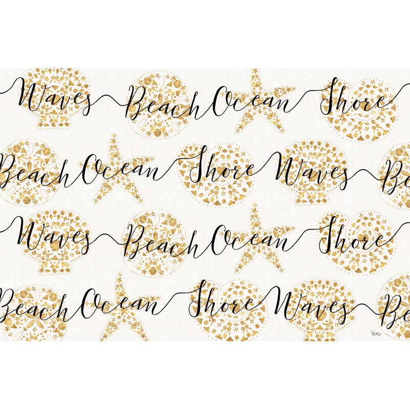 Sea Charms IX - Wrapped Canvas Print, 30cm H x 46cm W x 3.8cm D