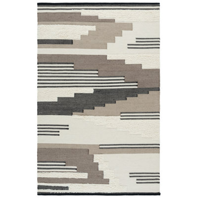 Kenya 280 Hand Woven 80% Wool; 20% Cotton Geometric Rug