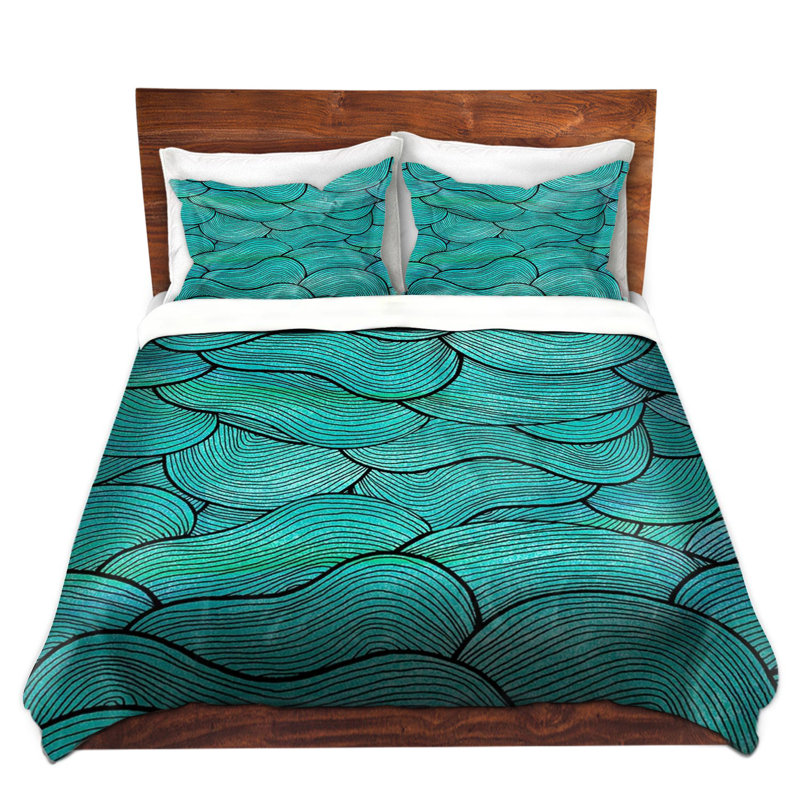 Polyester Abstract Duvet Cover, 1 Twin Duvet Cover + 1 Standard Sham