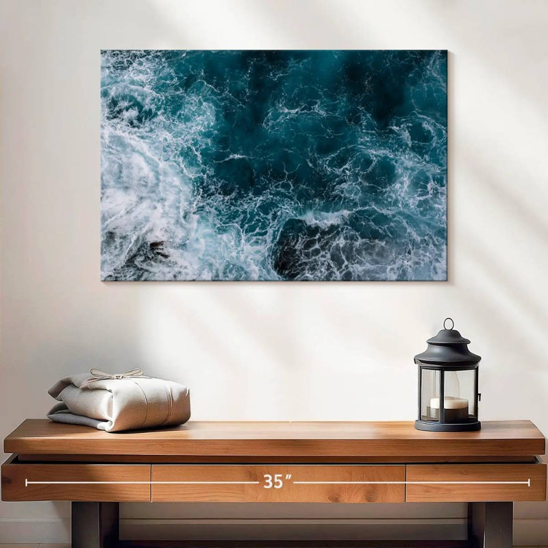 Gillard Blue Ocean Waves, 16" H x 24" W