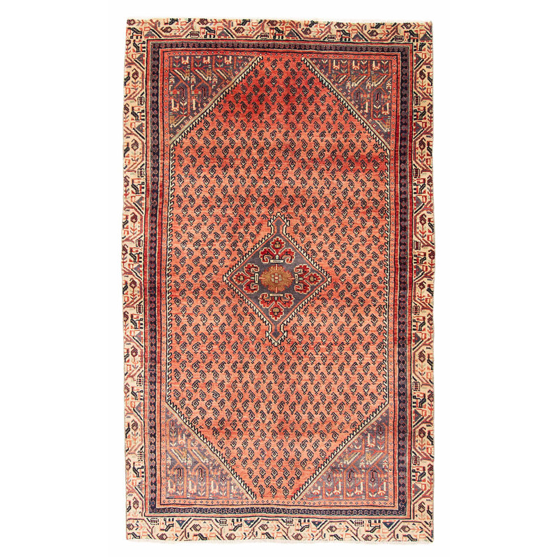 Tapis unique en cuivre fait à la main 3 pi 9 po x 6 pi 6 po Andelz