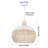 Ajshe 1 - Light Rattan Teardrop Pendant-734081285