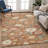 Machine Washable Indoor/Outdoor Chantille ACN2872 Floral Rug-1046230163-1046230161