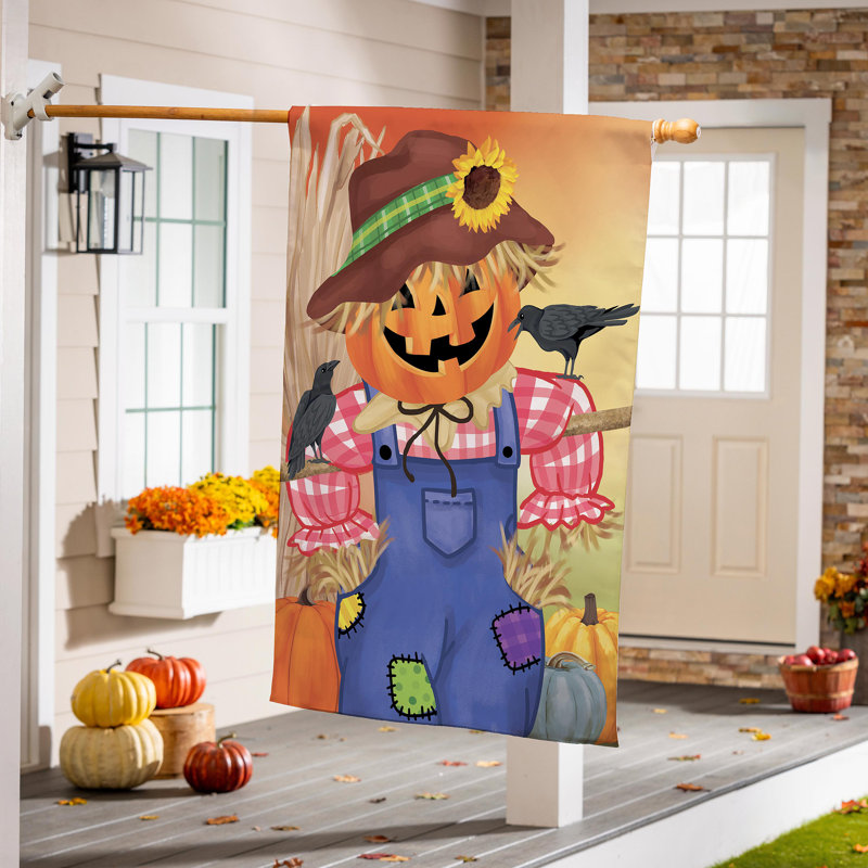 Drapeau Jack The Scarecrow Burlap House