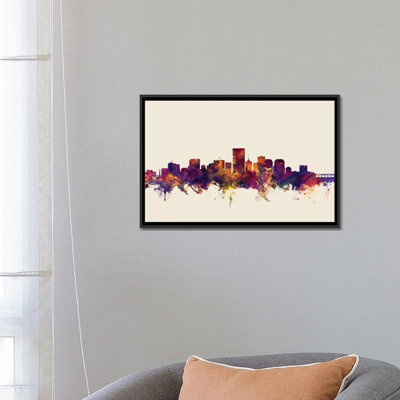 " Richmond, Virginia, USA On Beige " by Michael Tompsett