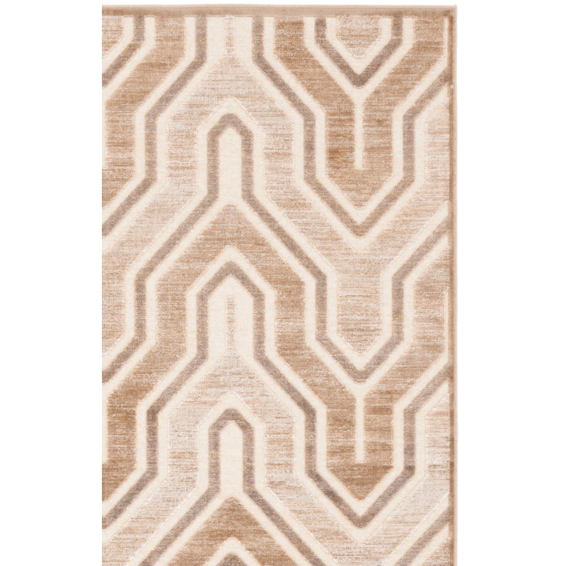 Tapis géométrique Pittenger Performance, Rectangle 5 pi 3 po x 7 pi 6 po