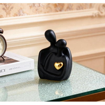 4.29in Resin Embracing Couple Statue