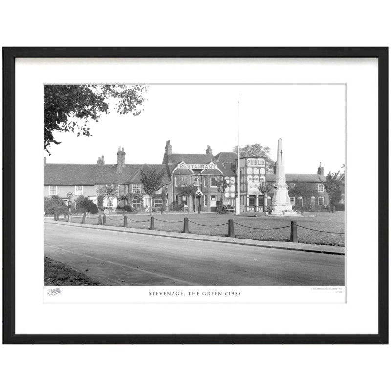 Stevenage, The Green C1955 by Francis Frith - Single Picture Frame Print, 40cm H x 50cm W x 2.3cm D