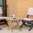 Square Teak Solid Wood Yes Outdoor Side Table , 18 " W 18 " D