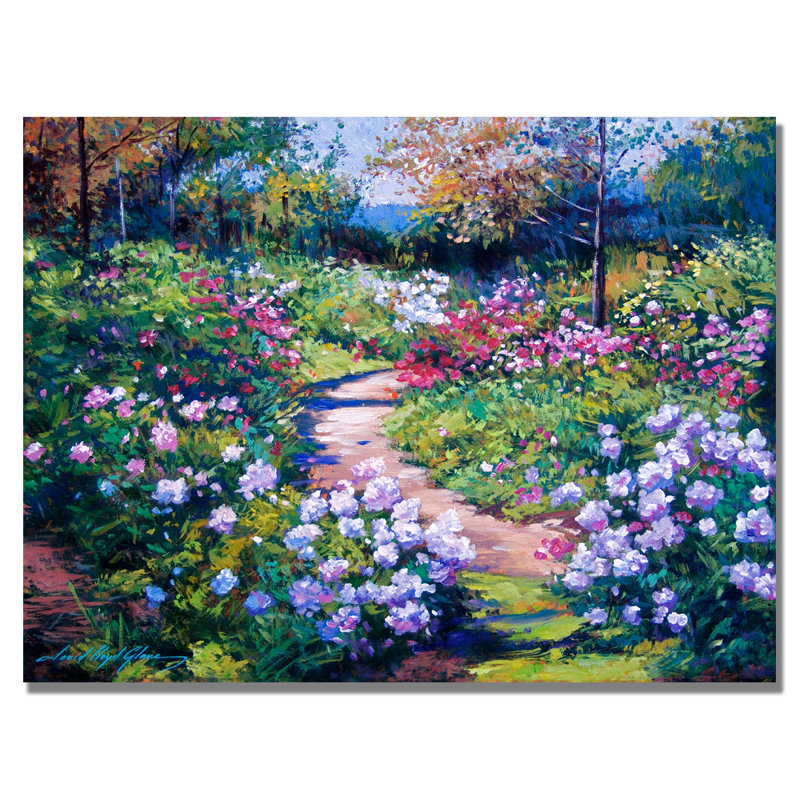 Art mural sur toile tendue - David Lloyd Glover «Natures Garden» pour décoration de salon, de chambre à coucher ou de bureau - 24 x 32