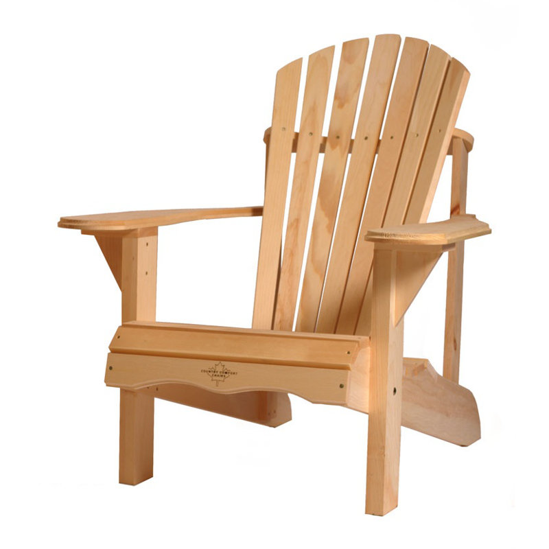 Chaise Adirondack en bois massif Boothe