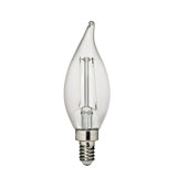 Visual Comfort & Co. LED Flame Tip 2.5W E12 Candelabra base Clear Edison Style light bulb