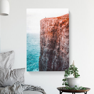 The Top Of The Cliff - Wrapped Canvas