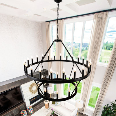 2 étages, 36 po, métal, hauteur de plafond luxueuse pour vestibule réglable, salon classique