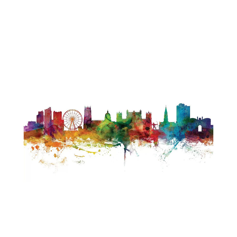 Nottingham, England Skyline by Michael Tompsett - Wrapped Canvas Gallery-Wrapped Canvas Giclée